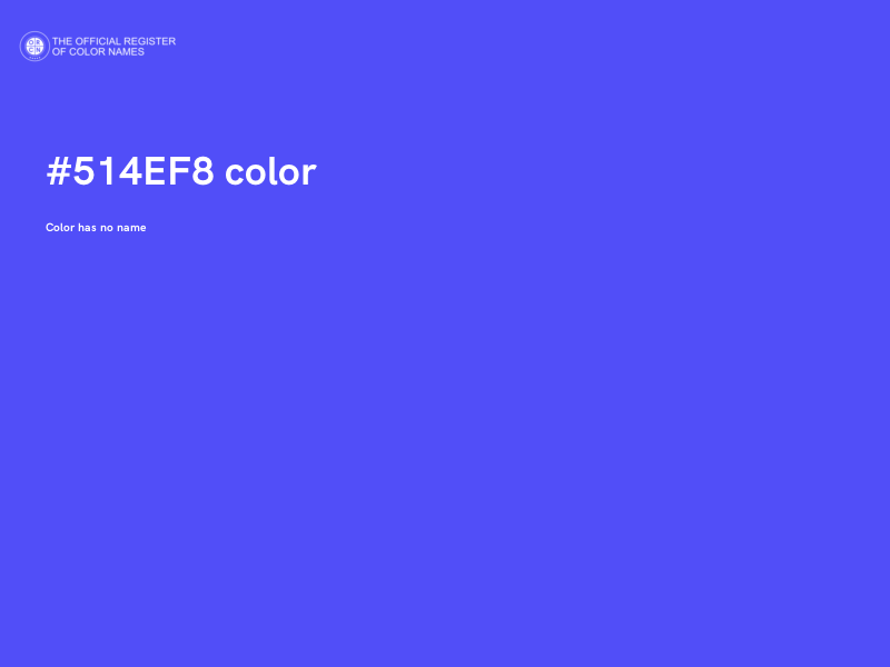 #514EF8 color image