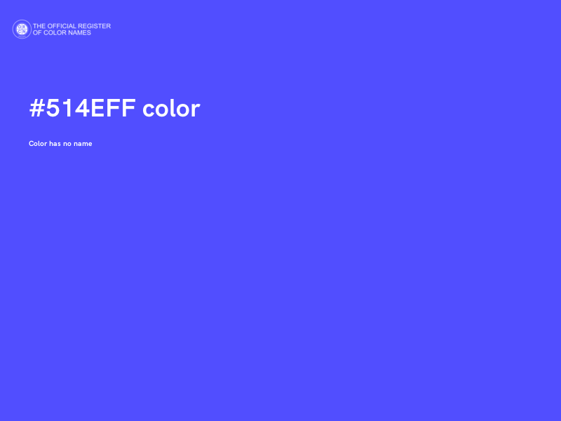 #514EFF color image