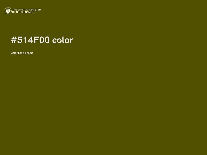 #514F00 color image