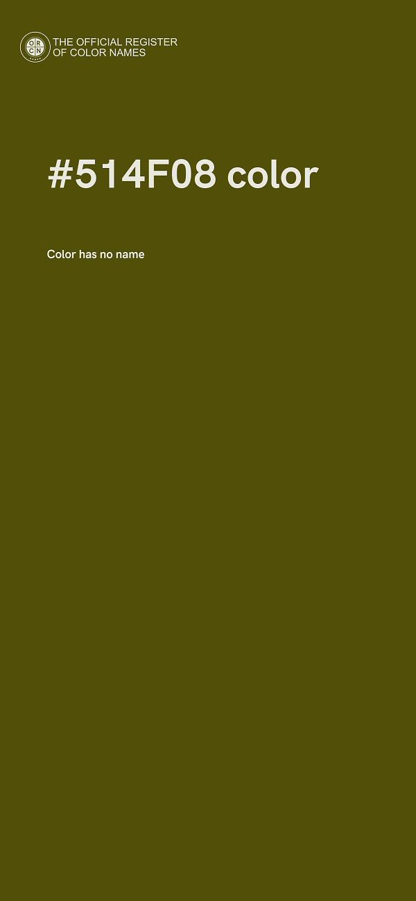 #514F08 color image