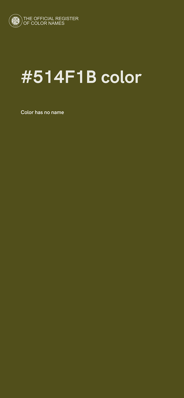 #514F1B color image