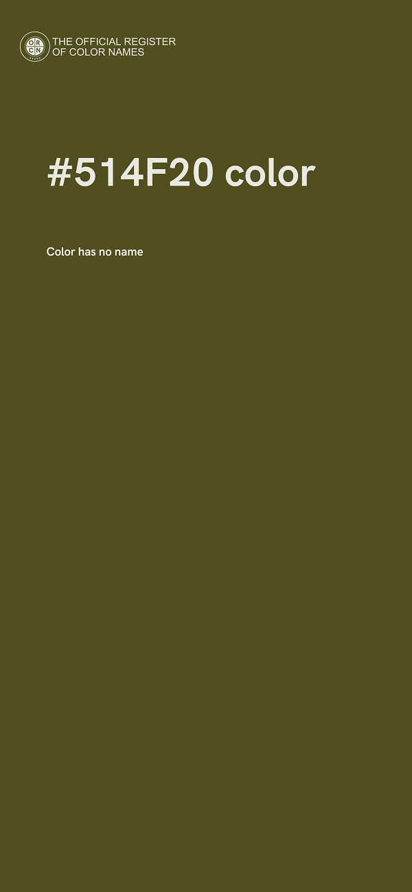 #514F20 color image