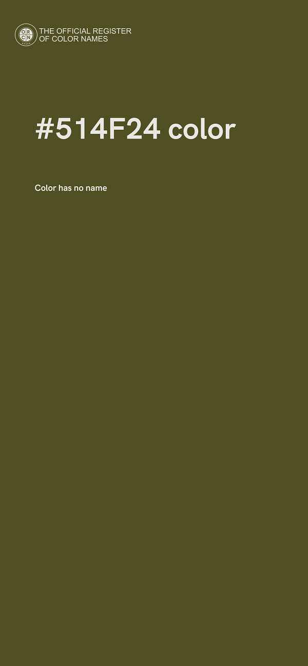 #514F24 color image
