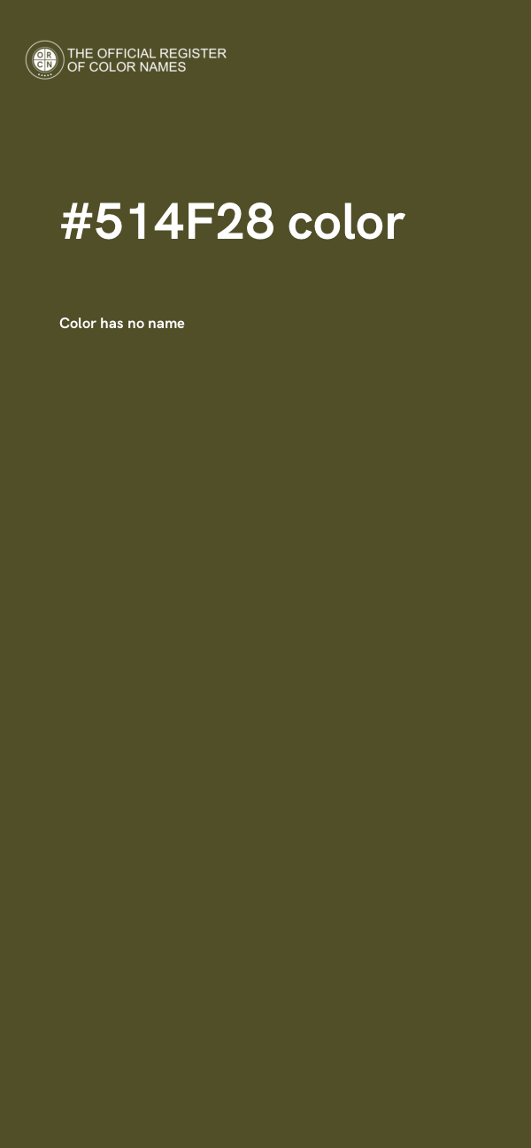 #514F28 color image