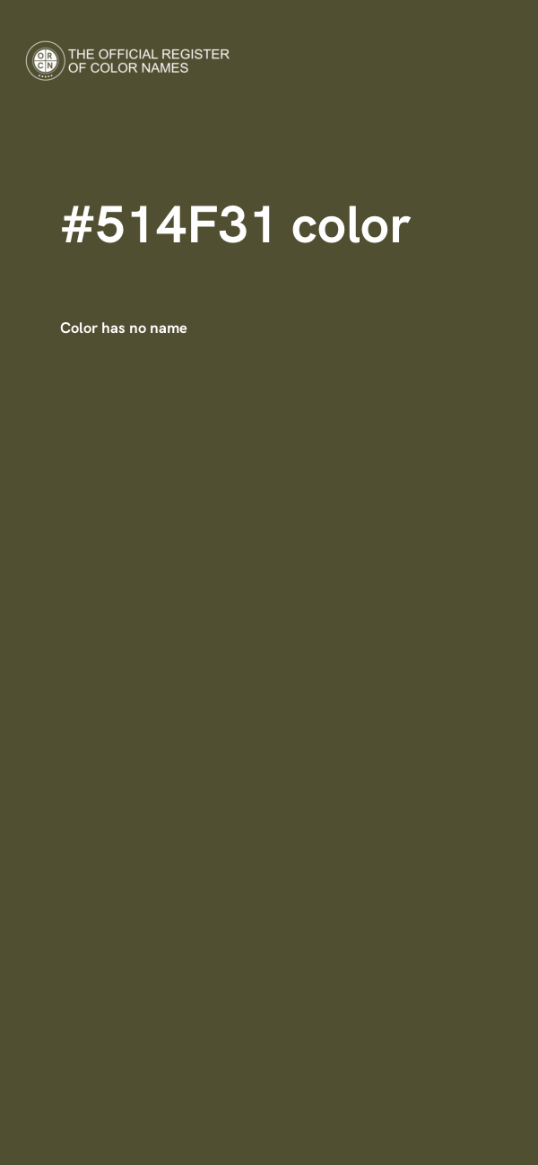 #514F31 color image