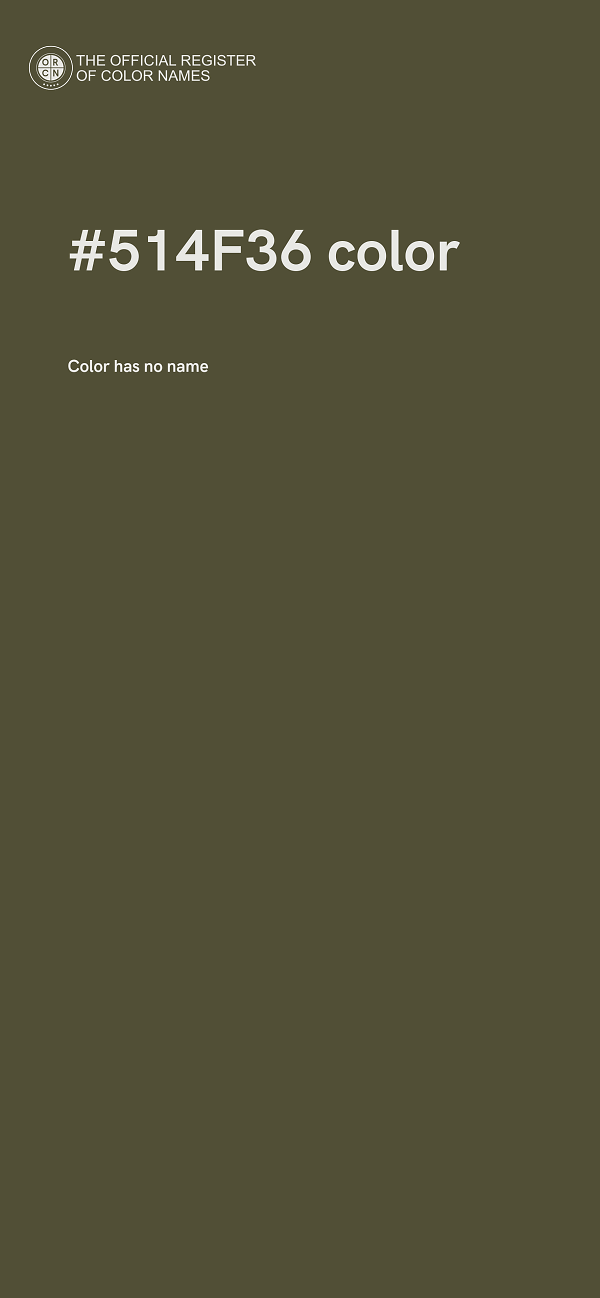 #514F36 color image