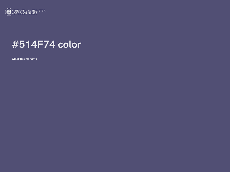 #514F74 color image