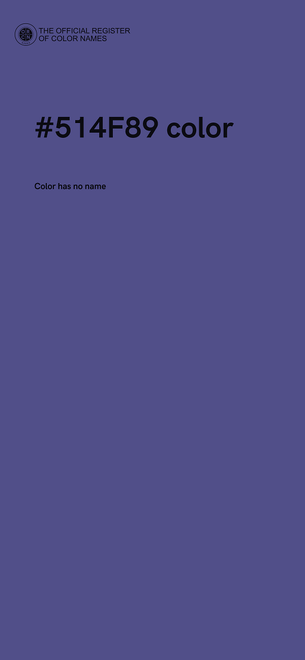 #514F89 color image