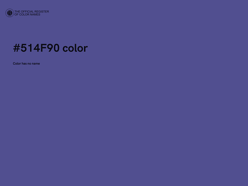 #514F90 color image