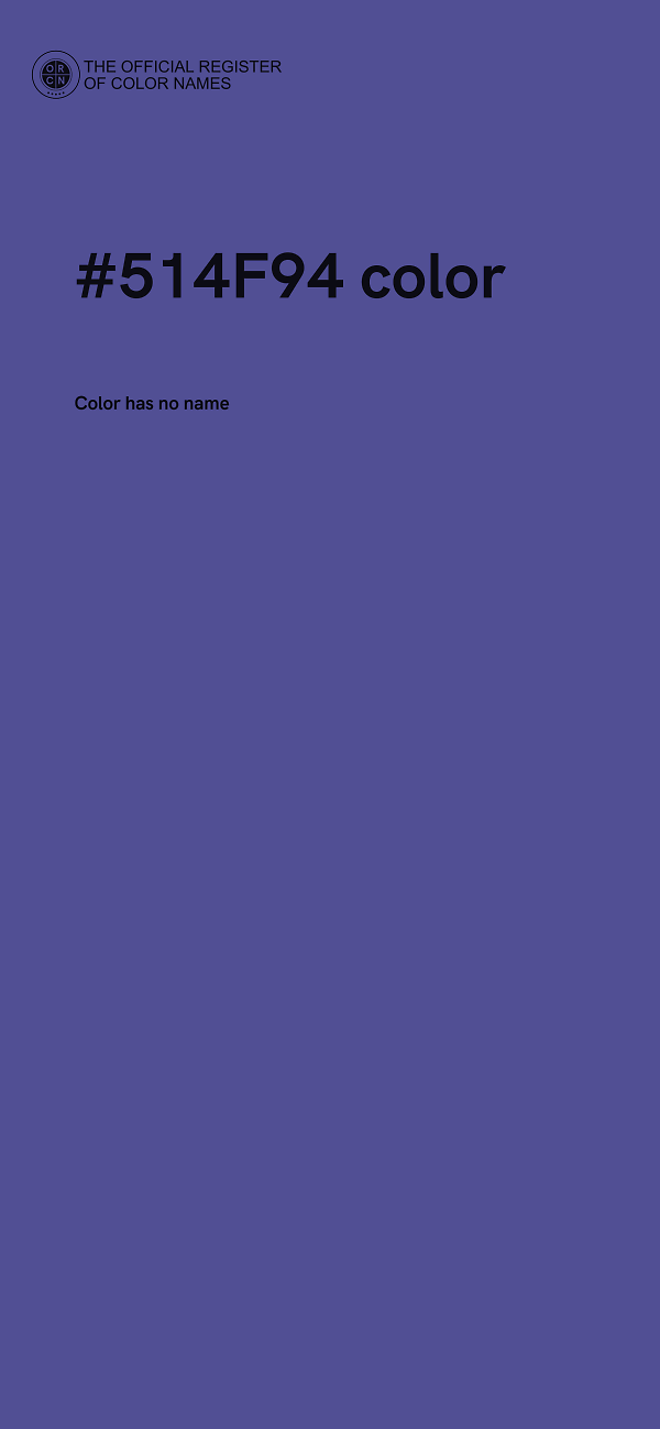 #514F94 color image