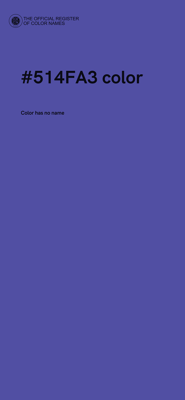 #514FA3 color image