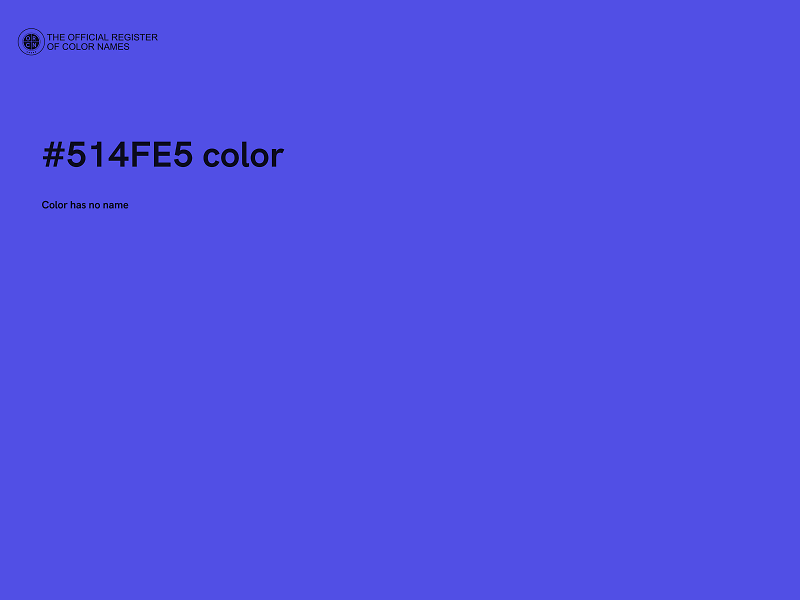 #514FE5 color image