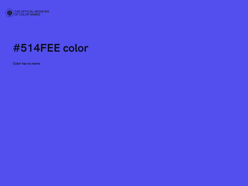 #514FEE color image