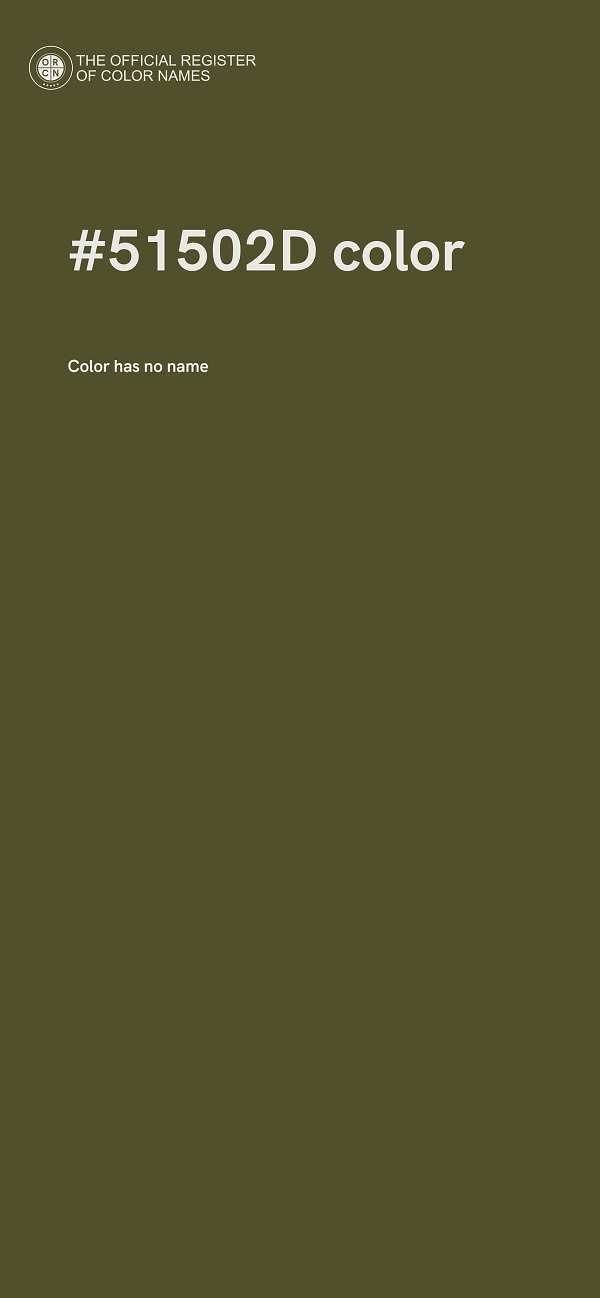 #51502D color image