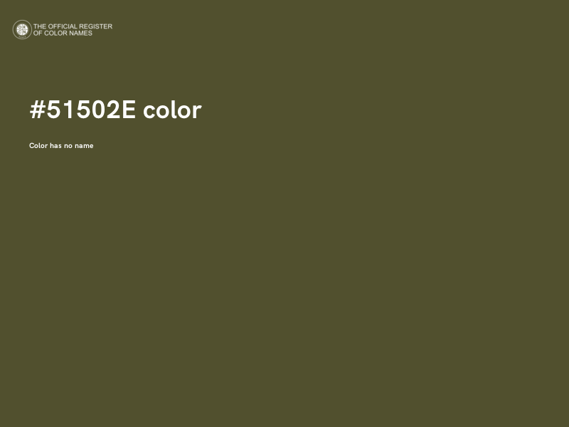 #51502E color image