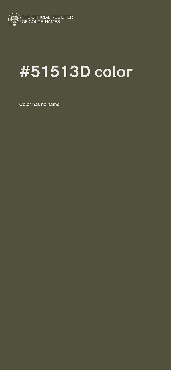 #51513D color image