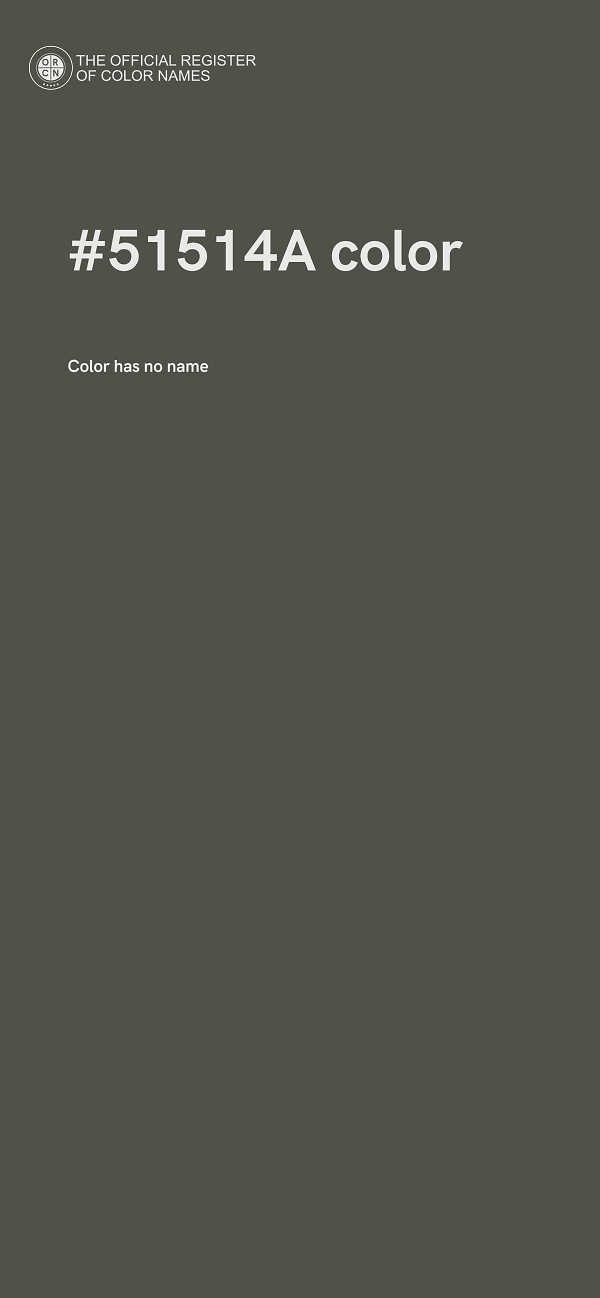 #51514A color image