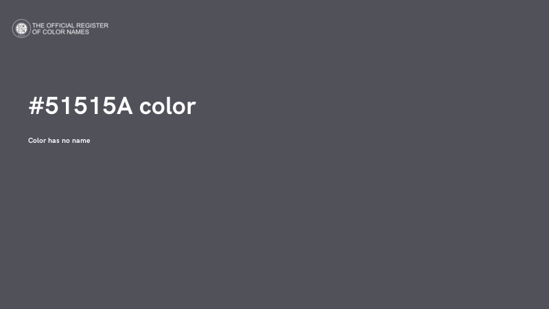 #51515A color image