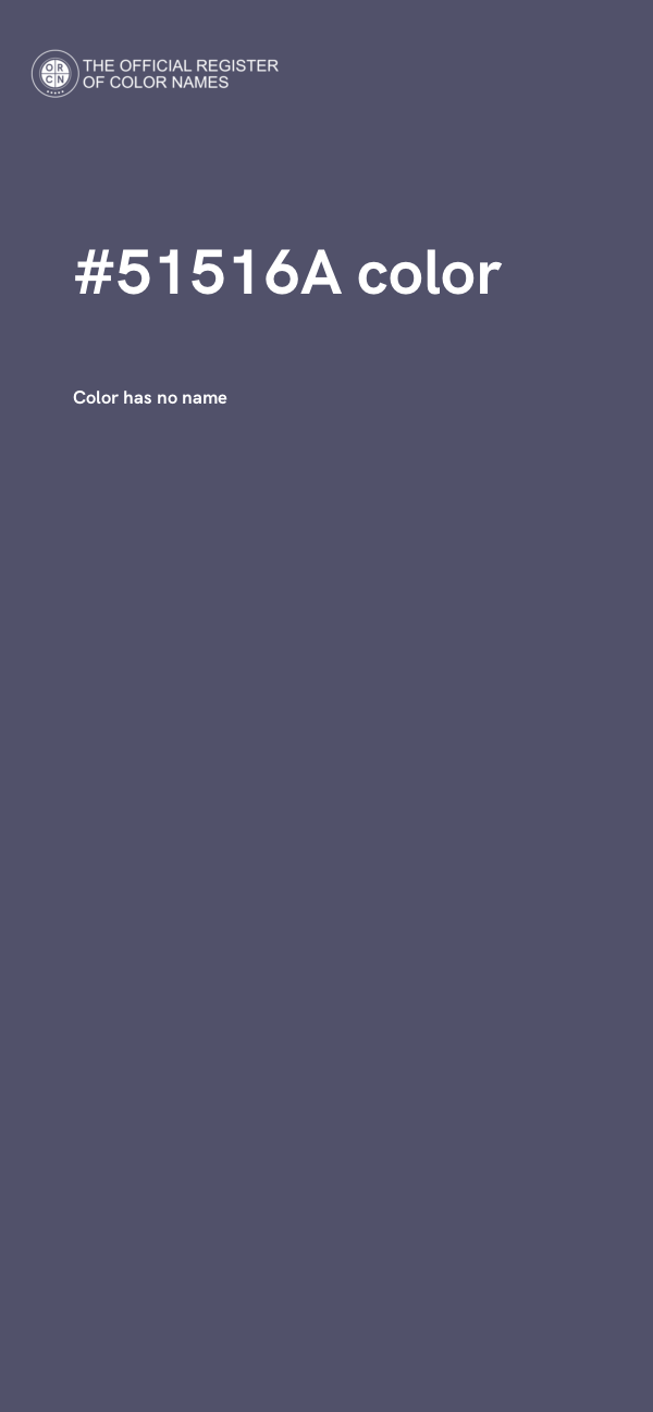 #51516A color image