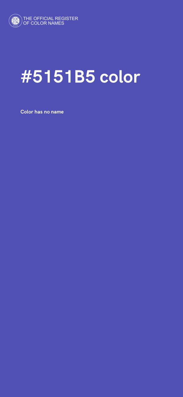#5151B5 color image