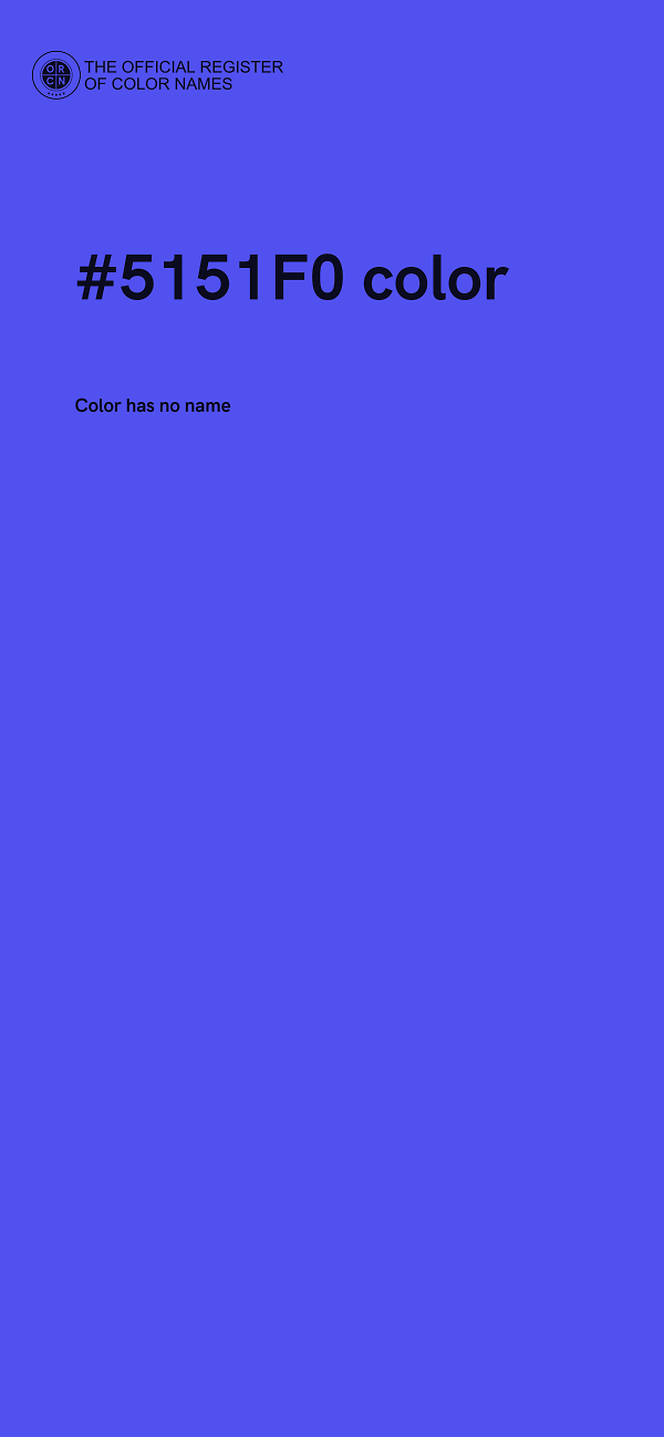 #5151F0 color image