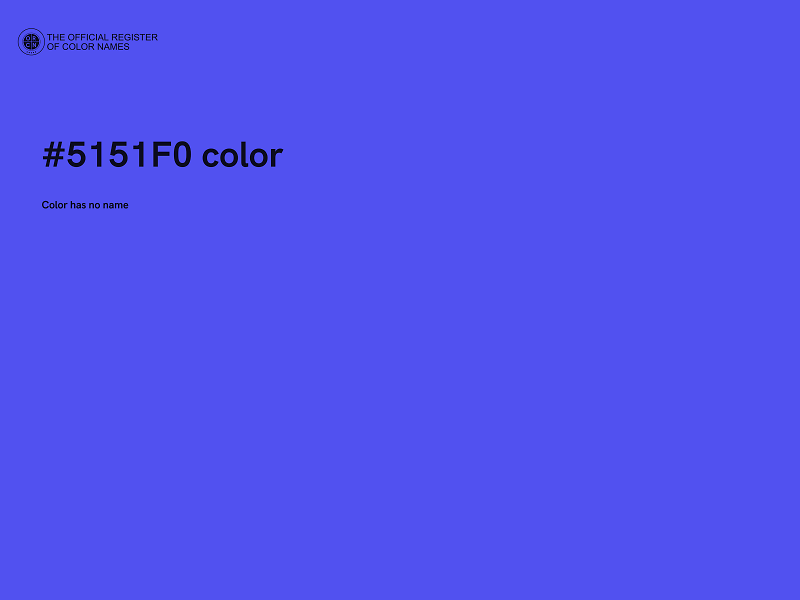 #5151F0 color image