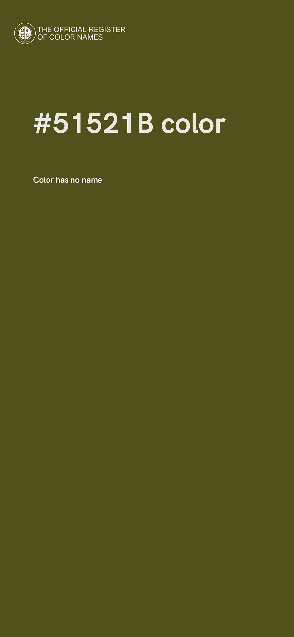 #51521B color image