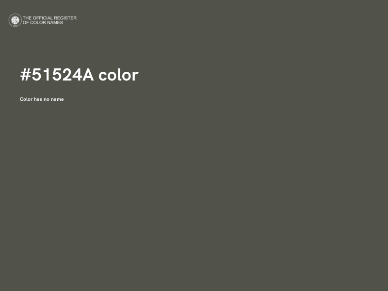 #51524A color image