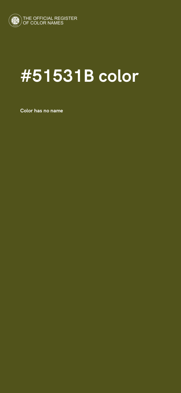 #51531B color image
