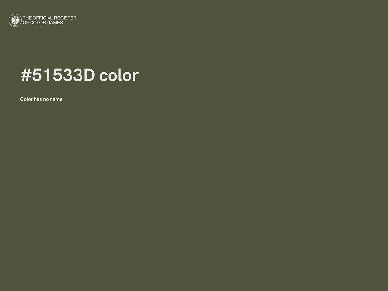 #51533D color image