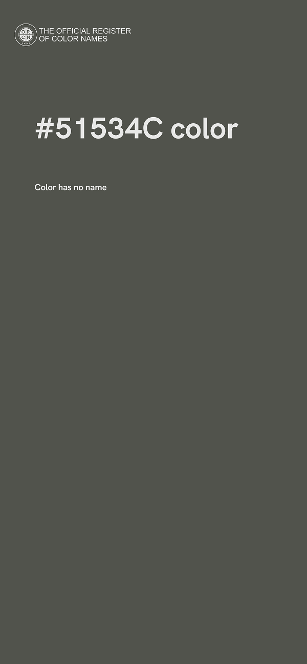 #51534C color image