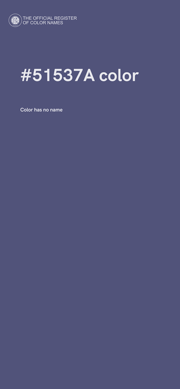 #51537A color image