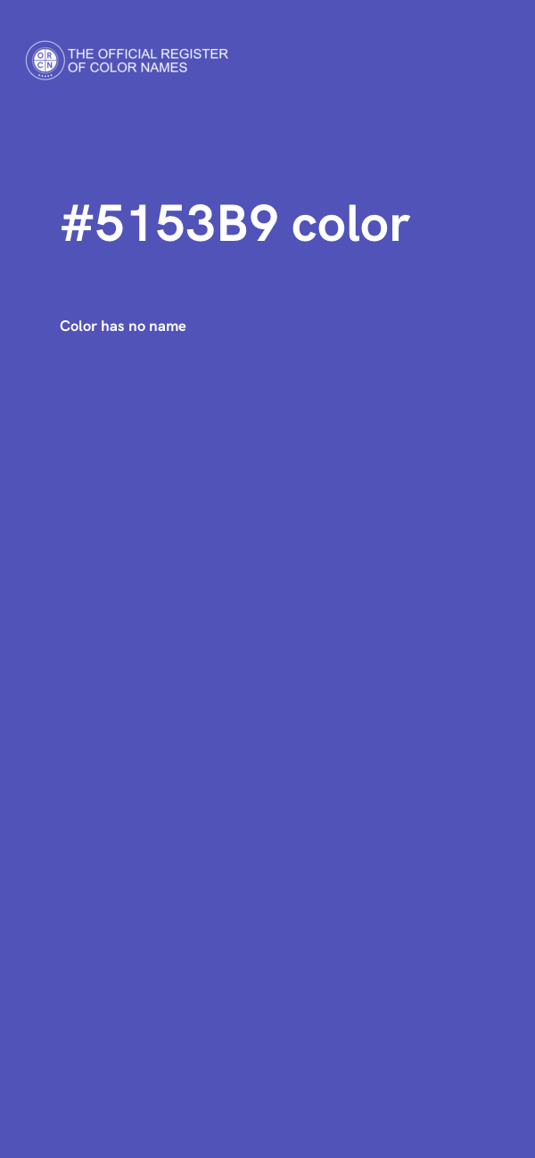 #5153B9 color image