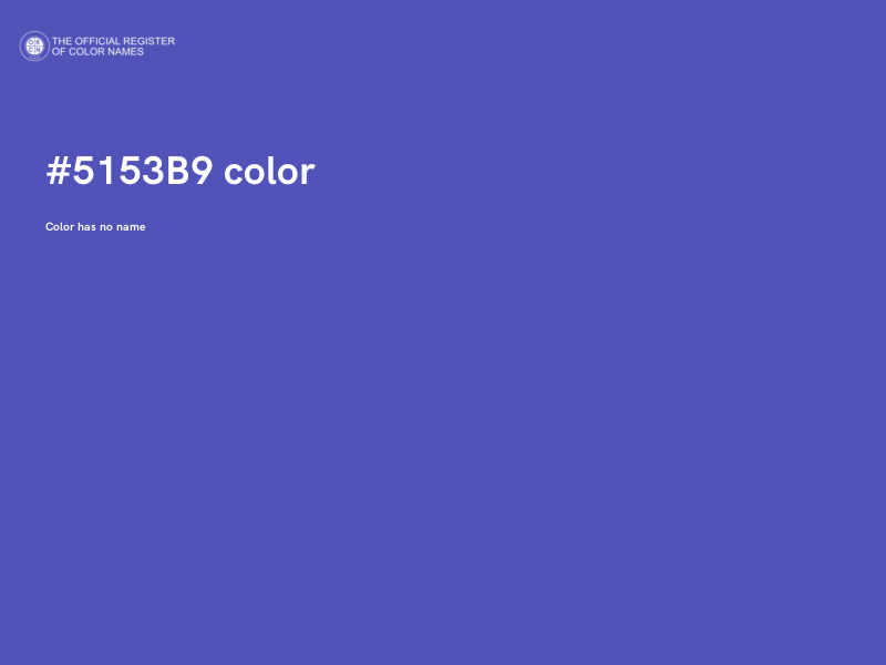 #5153B9 color image