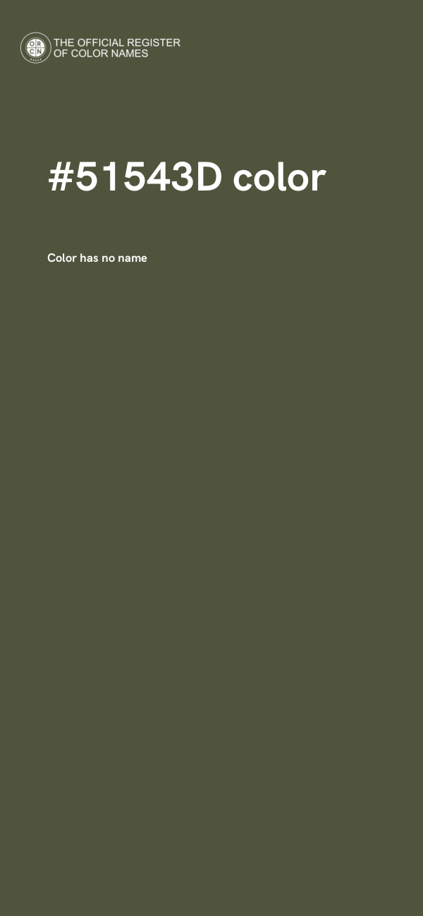 #51543D color image