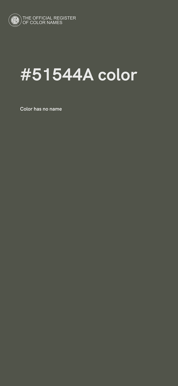 #51544A color image