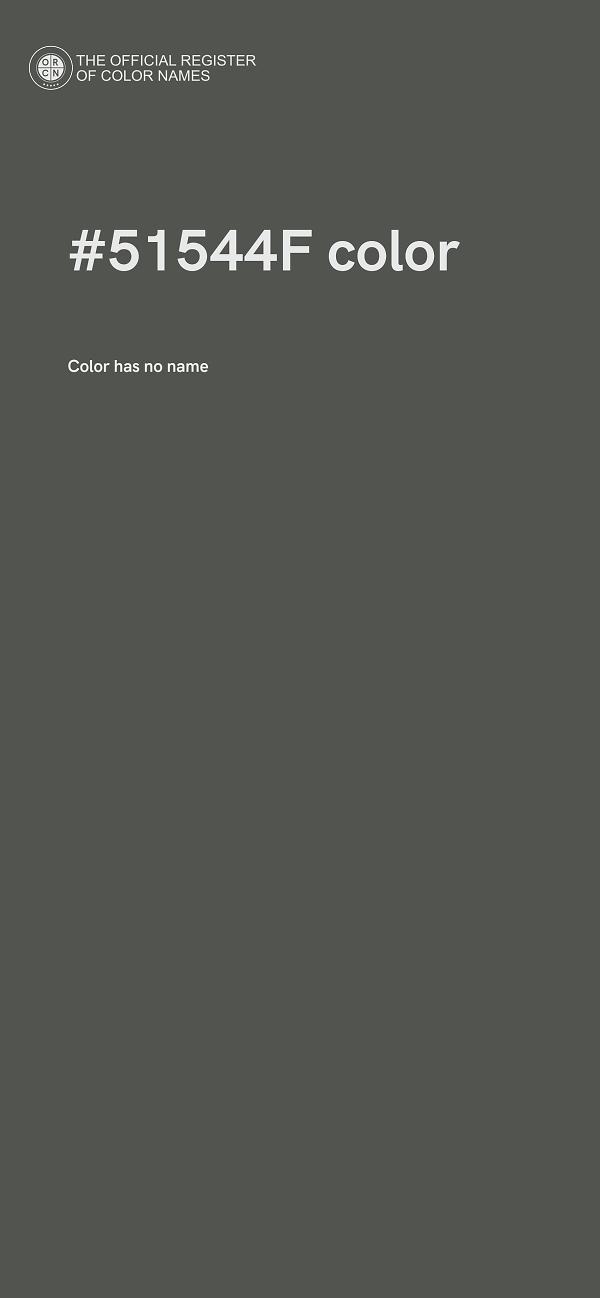 #51544F color image