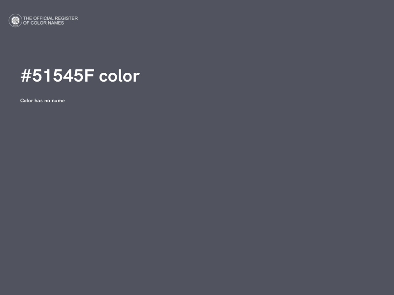 #51545F color image
