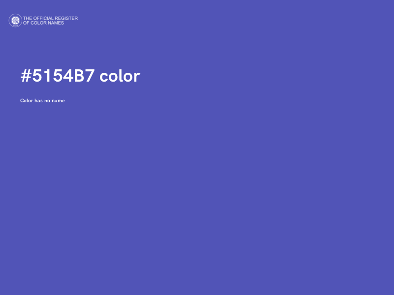 #5154B7 color image