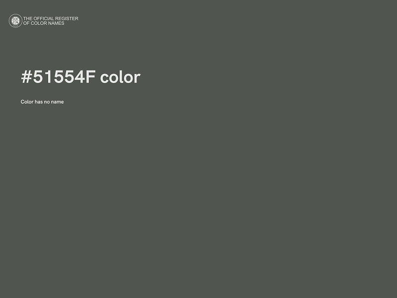 #51554F color image