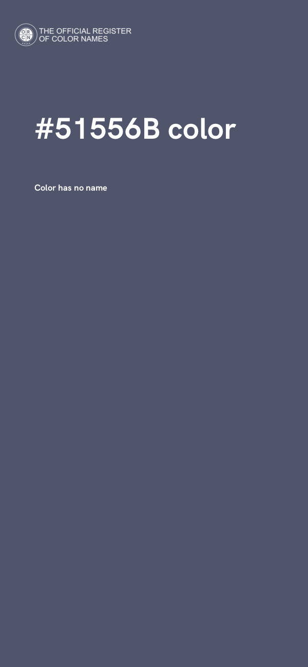 #51556B color image