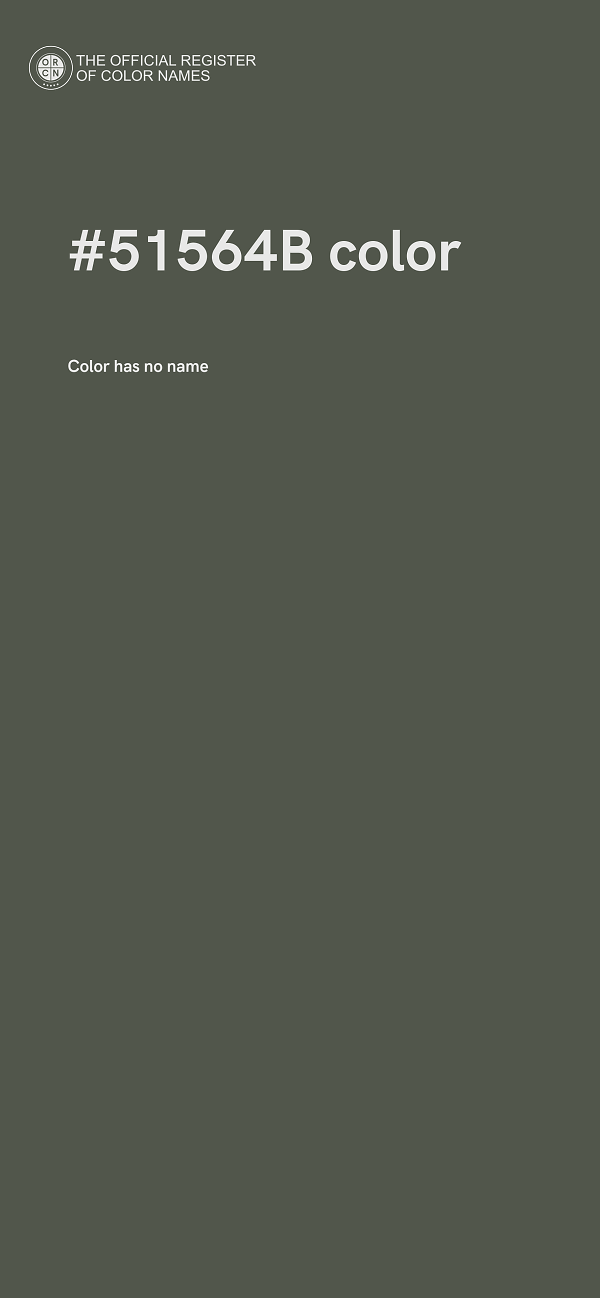 #51564B color image