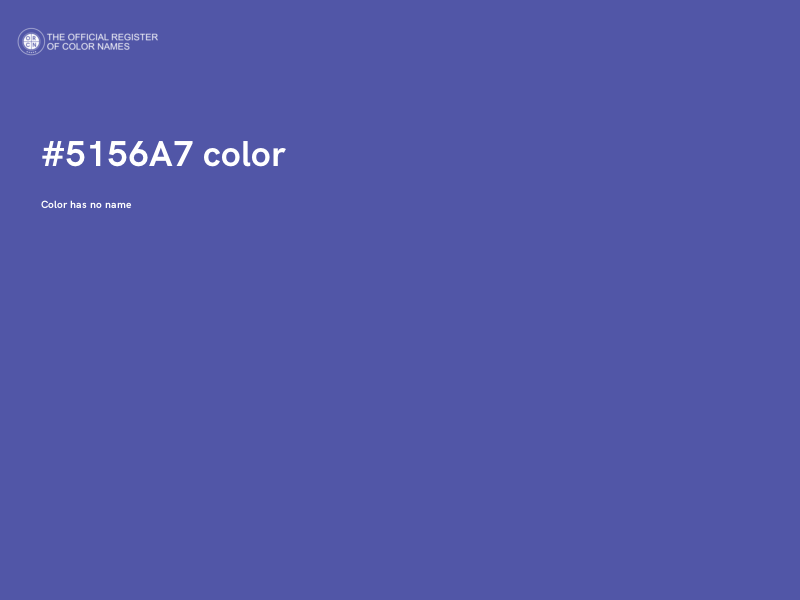 #5156A7 color image