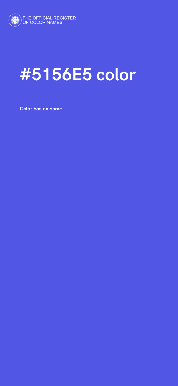 #5156E5 color image