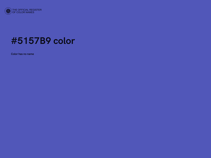 #5157B9 color image