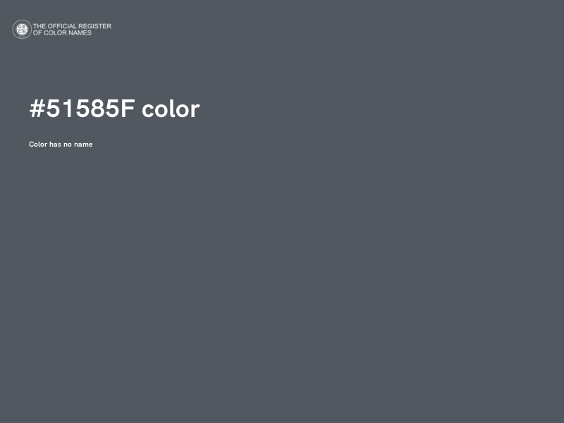 #51585F color image