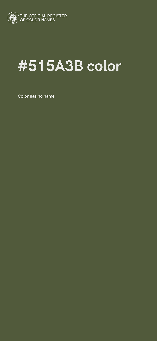 #515A3B color image