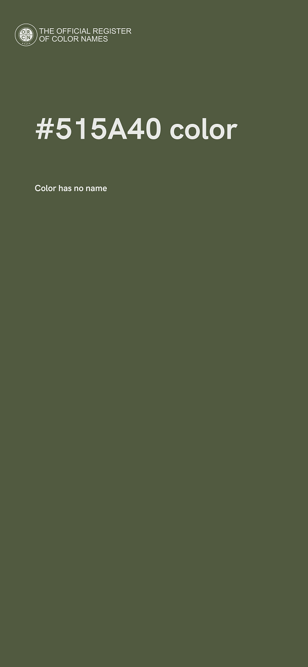 #515A40 color image