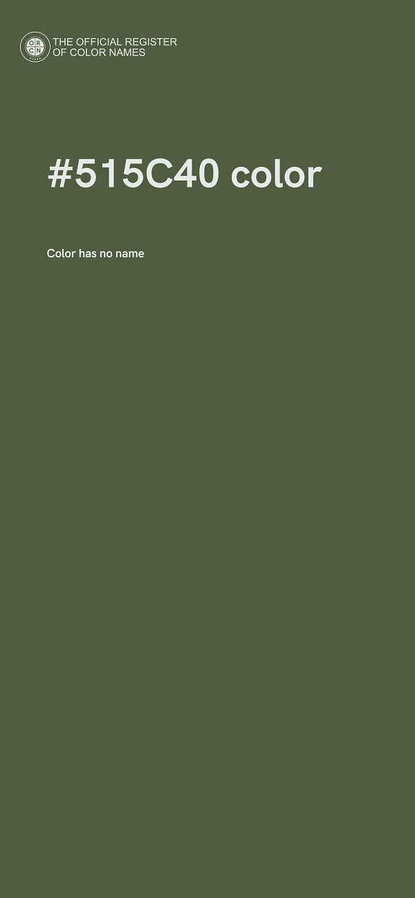 #515C40 color image