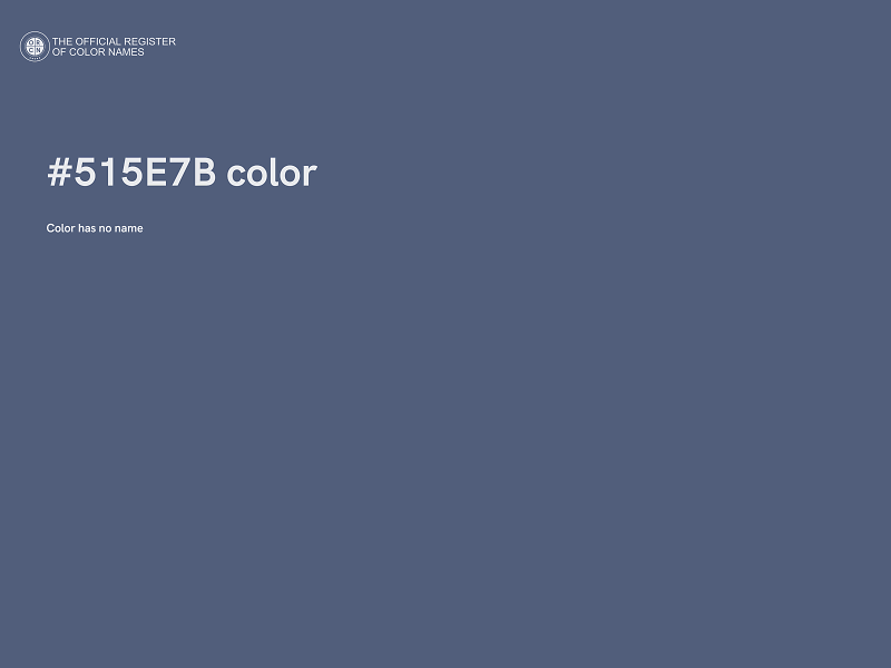 #515E7B color image